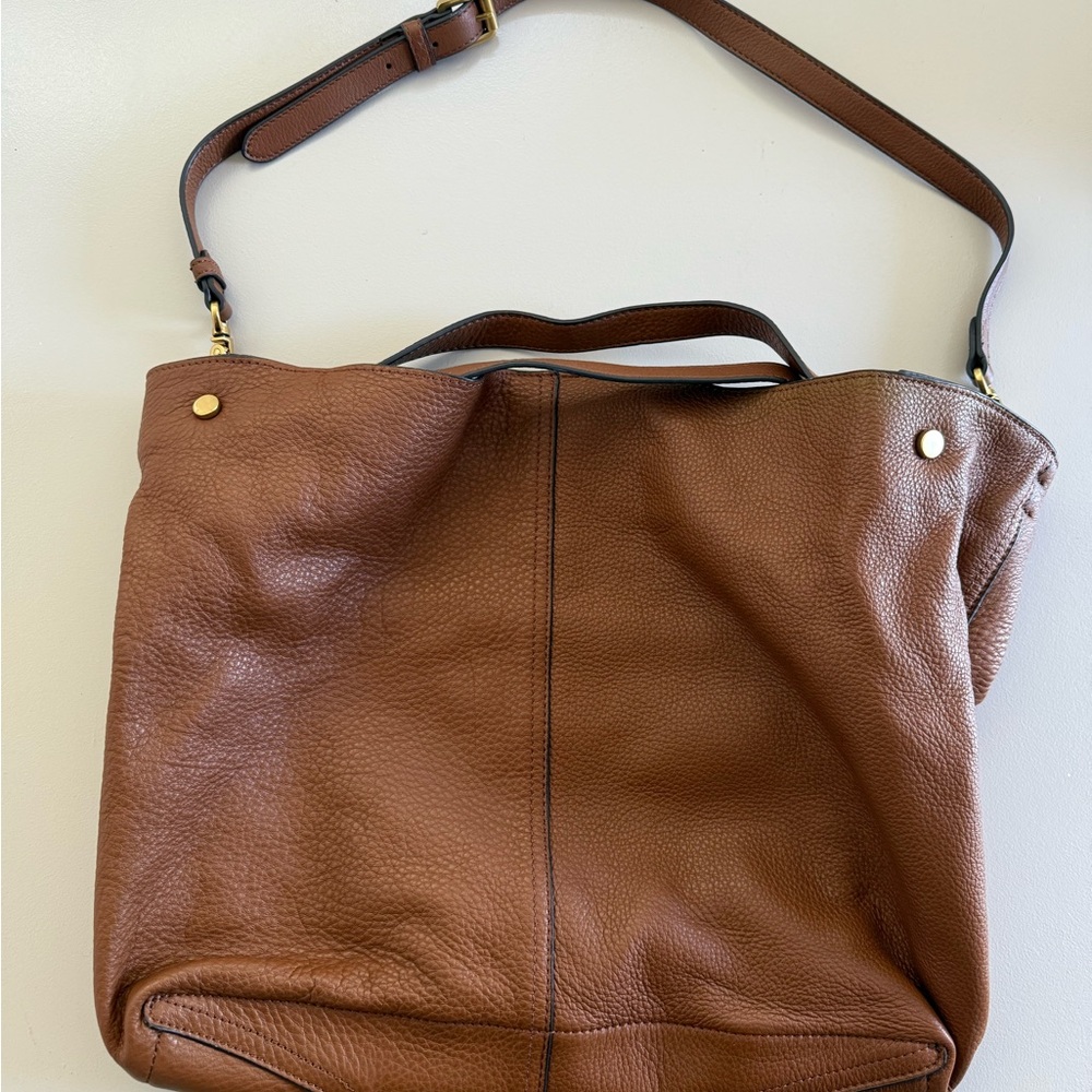 Vince Camuto Brown Leather Hobo Bag